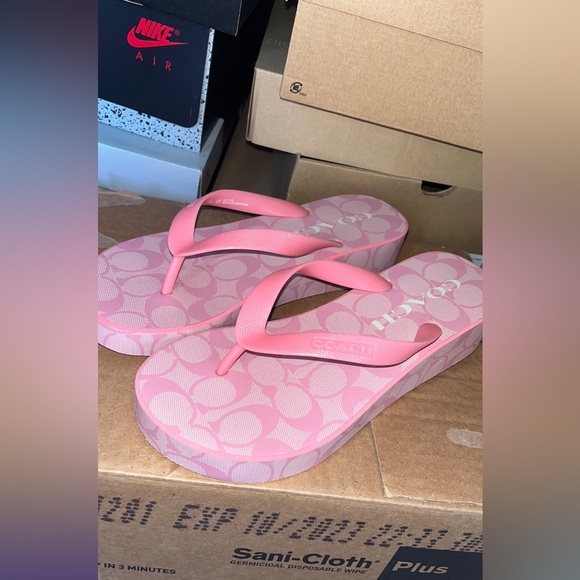 Coach Shoes Coach Wedged Flip Flops Poshmark